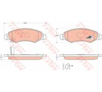 Kit pastiglie freno TRW GDB3363 asse anteriore