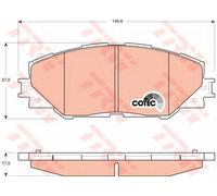 Trw GDB3424 Kit Pastiglie Freno a Disco