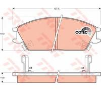 Kit pastiglie freno TRW GDB893 asse anteriore