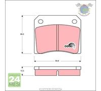 Kit pastiglie freno TRW Posteriore per AC 428 ME ASTON MARTIN VANTAGE LAGONDA Z