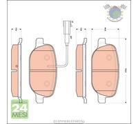 Kit pastiglie freno TRW Posteriore per ALFA ROMEO GIULIETTA
