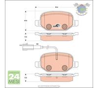 Kit pastiglie freno TRW Posteriore per ALFA ROMEO MITO