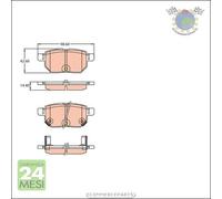 Kit pastiglie freno TRW Posteriore per ASTON MARTIN CYGNET LEXUS CT SUBARU TREZ