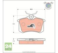 Kit pastiglie freno TRW Posteriore per AUDI A8 A6 CITROEN BERLINGO XSARA C4 II