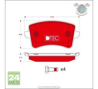 Kit pastiglie freno TRW Posteriore per AUDI Q5 A5 A4 #n0