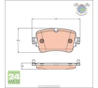 Kit pastiglie freno TRW Posteriore per AUDI Q8 Q7 VW TOUAREG