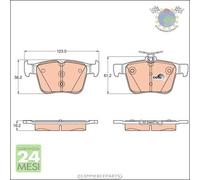 Kit pastiglie freno TRW Posteriore per AUDI TT Q3 Q2 A3 SEAT ATECA LEON SKODA S