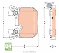 Kit pastiglie freno TRW Posteriore per BMW 3 E93 330 325 323 320 E92 E91 318 31