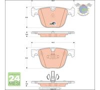 Kit pastiglie freno TRW Posteriore per BMW 7 F01 F02 F03 F04 ActiveHybrid 760 7