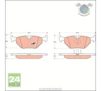 Kit pastiglie freno TRW Posteriore per BMW Z3 E36 1.8 M 7 E32 750 740 735 730 5