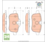 Kit pastiglie freno TRW Posteriore per BMW Z4 E89 sDrive