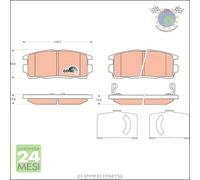 Kit pastiglie freno TRW Posteriore per CHEVROLET CAPTIVA OPEL ANTARA A