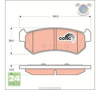 Kit pastiglie freno TRW Posteriore per CHEVROLET LACETTI NUBIRA AVEO DAEWOO