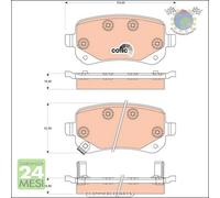 Kit pastiglie freno TRW Posteriore per CHRYSLER GRAND VOYAGER V DODGE JOURNEY F