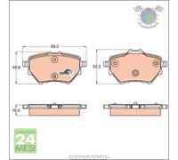 Kit pastiglie freno TRW Posteriore per CITROEN BERLINGO GRAND C4 III II OPEL GR