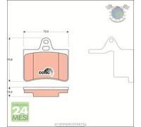 Kit pastiglie freno TRW Posteriore per CITROEN C5 II I