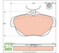 Kit pastiglie freno TRW Posteriore per CITROEN C6