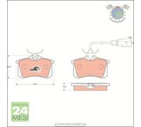 Kit pastiglie freno TRW Posteriore per FORD GALAXY SEAT ALHAMBRA VW TRANSPOR #ke