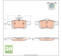 Kit pastiglie freno TRW Posteriore per FORD GRAND C-MAX FOCUS