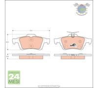 Kit pastiglie freno TRW Posteriore per FORD GRAND C-MAX TRANSIT TOURNEO FOCUS K