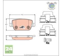 Kit pastiglie freno TRW Posteriore per FORD MONDEO GALAXY S-MAX FOCUS KUGA VOLV
