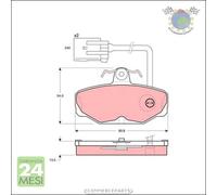 Kit pastiglie freno TRW Posteriore per FORD SCORPIO