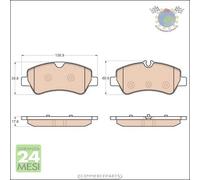 Kit pastiglie freno TRW Posteriore per FORD TRANSIT TOURNEO