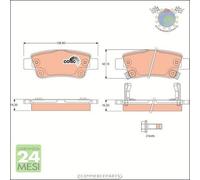 Kit pastiglie freno TRW Posteriore per HONDA CR-V III IV