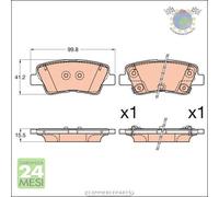 Kit pastiglie freno TRW Posteriore per HYUNDAI ELANTRA TUCSON i40 i20 KIA SPORT