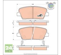 Kit pastiglie freno TRW Posteriore per HYUNDAI SANTA FE GENESIS EQUUS KIA SOREN