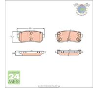 Kit pastiglie freno TRW Posteriore per HYUNDAI SONATA KONA ix20