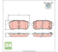 Kit pastiglie freno TRW Posteriore per HYUNDAI SONICA SONATA ACCENT ix35 i30 KI