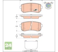 Kit pastiglie freno TRW Posteriore per HYUNDAI TUCSON ix35 i30 i20 KIA SPORTAGE