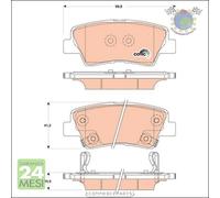 Kit pastiglie freno TRW Posteriore per HYUNDAI VELOSTER GRANDEUR ELANTRA TUCSON