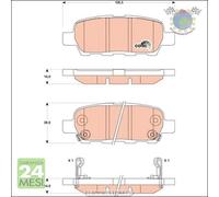 Kit pastiglie freno TRW Posteriore per INFINITI EX G NISSAN X-TRAIL QASHQAI MUR