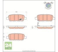 Kit pastiglie freno TRW Posteriore per INFINITI QX50 Q70 Q60 Q50 M35 FX EX M G