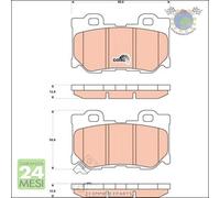 Kit pastiglie freno TRW Posteriore per INFINITI QX70 Q70 Q60 Q50 FX G NISSAN 37