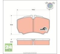 Kit pastiglie freno TRW Posteriore per IVECO DAILY III VI IV V