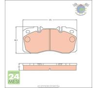 Kit pastiglie freno TRW Posteriore per IVECO EUROCARGO EUROFIRE #u0