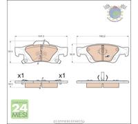 Kit pastiglie freno TRW Posteriore per JEEP GRAND CHEROKEE IV