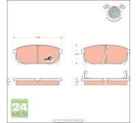 Kit pastiglie freno TRW Posteriore per KIA SORENTO #r3