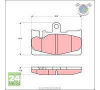 Kit pastiglie freno TRW Posteriore per LEXUS LS #rt