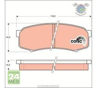 Kit pastiglie freno TRW Posteriore per LEXUS RX TOYOTA LAND CRUISER FJ