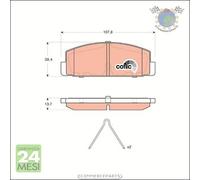 Kit pastiglie freno TRW Posteriore per MAZDA 6