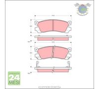 Kit pastiglie freno TRW Posteriore per MAZDA XEDOS 929