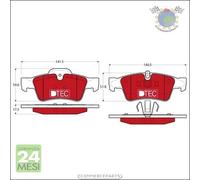 Kit pastiglie freno TRW Posteriore per MERCEDES CLASSE GL 500 450 420 350 32 #mh