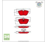 Kit pastiglie freno TRW Posteriore per MERCEDES CLASSE GLK 350 320 300 280 2 #pz