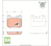 Kit pastiglie freno TRW Posteriore per MERCEDES CLASSE M ML #ko