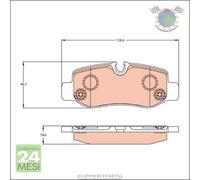 Kit pastiglie freno TRW Posteriore per MERCEDES CLASSE V 300 250 220 200 MARCO