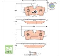 Kit pastiglie freno TRW Posteriore per MINI #n1